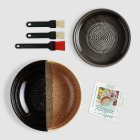 Dipschale und Reibeschüssel mit gratis BBQ-Pinsel